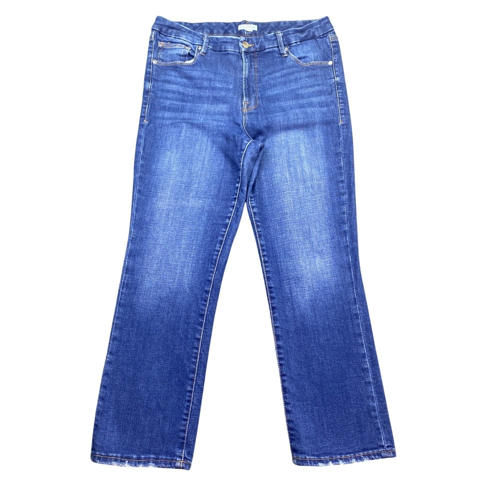 Good American Good Legs Straight Leg Jeans Indigo Blue Size 14/32 GLSNF740OP